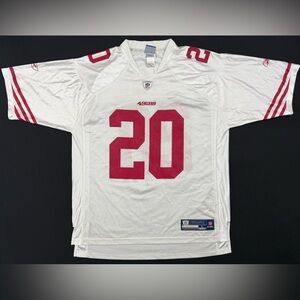Rare Reebok Brian Westbrook San Francisco 49ers #20 Road White Jersey Men’s L